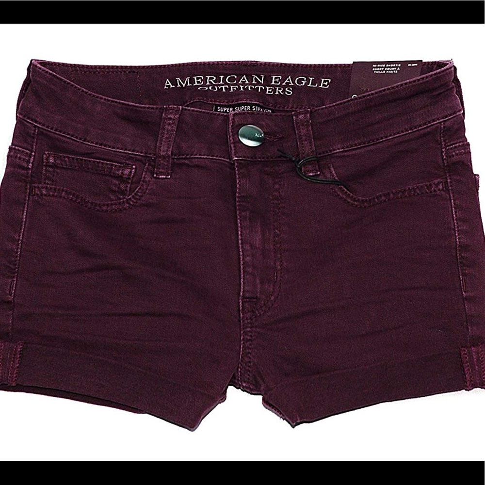 Maroon American eagles mid rise jeans